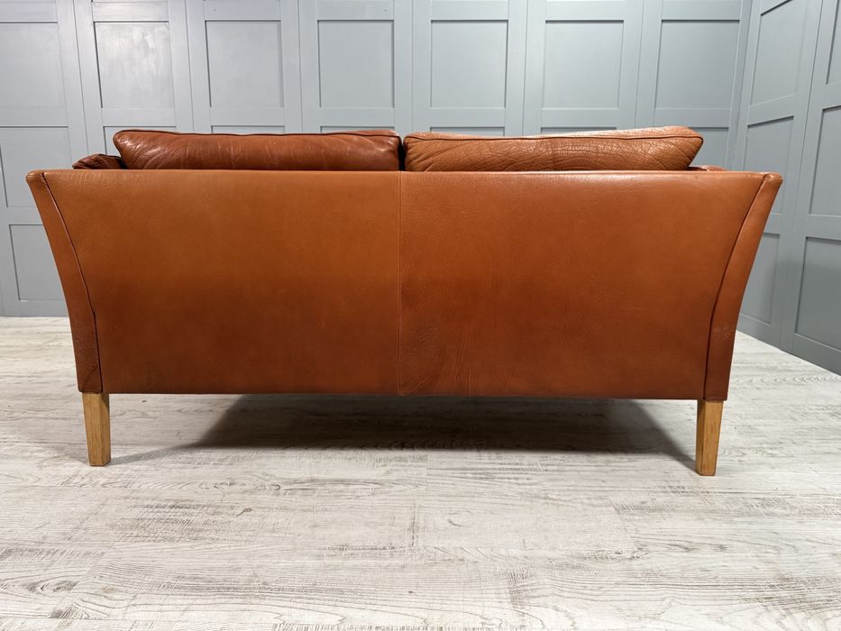 Датски диван 2-ка естествена кожа Д1104