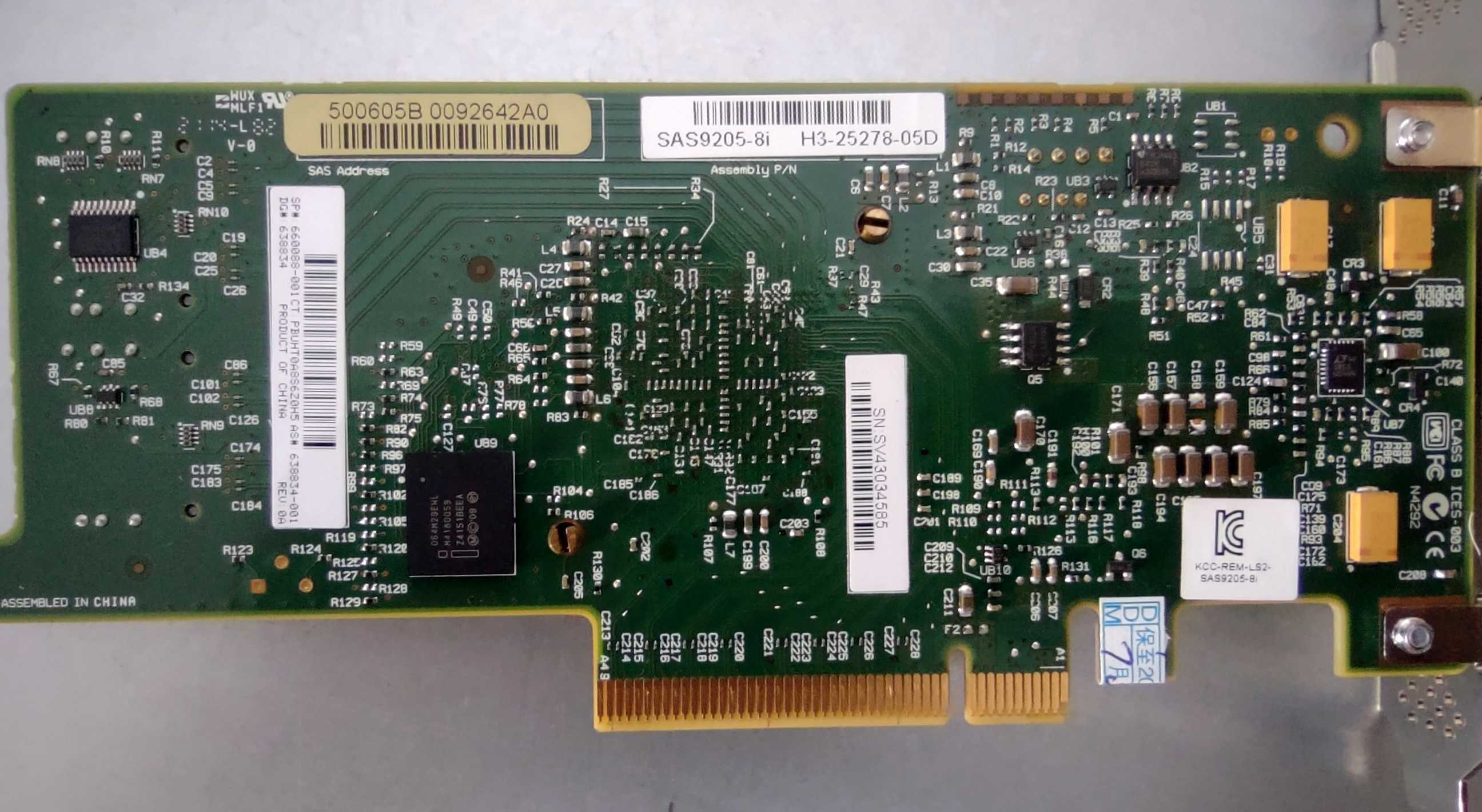 Контролер HBA SAS9207-8i SAS 6Gb/s SATA3 8 вътрешни устройства.