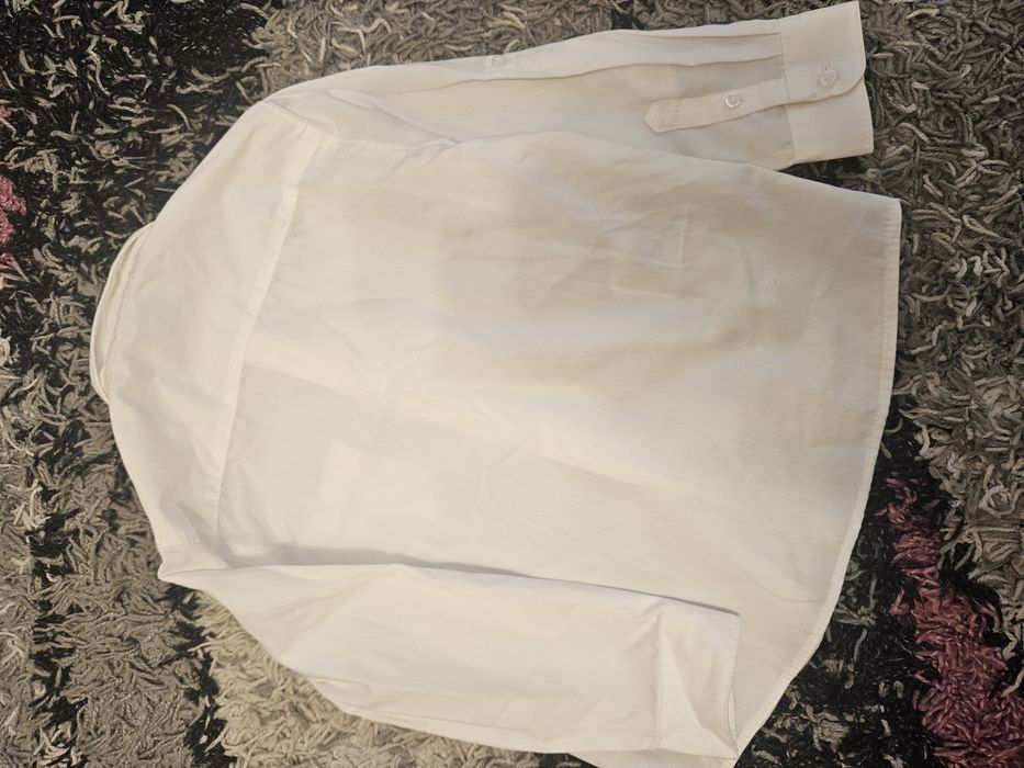 Camasa bumbac, alba, baieti, masura 98