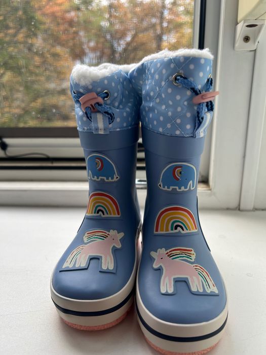 гумени подплатени зимни ботуши NEXT