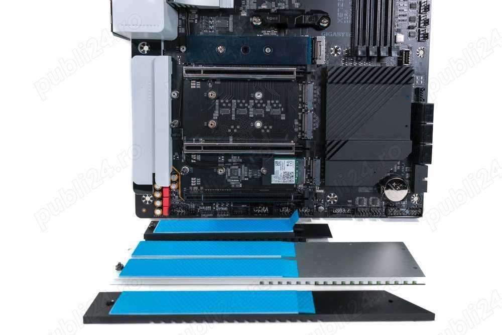 Placa de baza Ryzen AMD AM4 cu 4 sloturi M.2 Gigabyte X570S AERO G