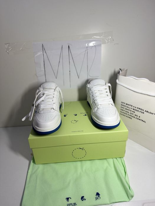 Adidasi sneakers off white ‘’for walking’’ blue shoes