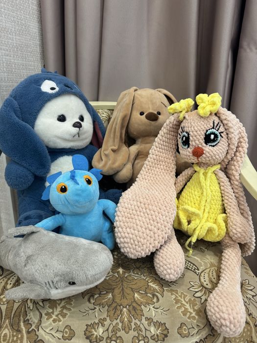 Мягкие игрушки 1500 тг за все