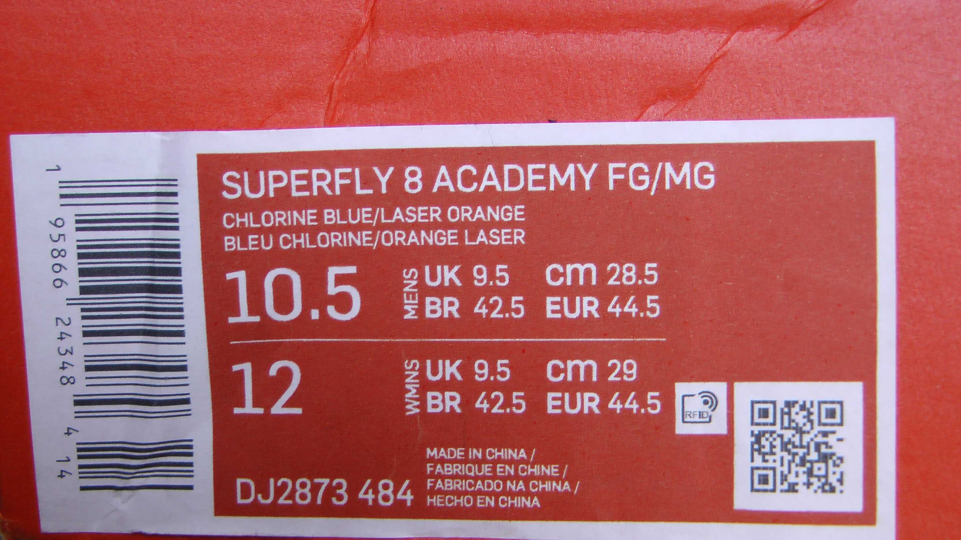 Ghete fotbal crampoane NOI Nike Superfly 8 Academy marimea 44,5