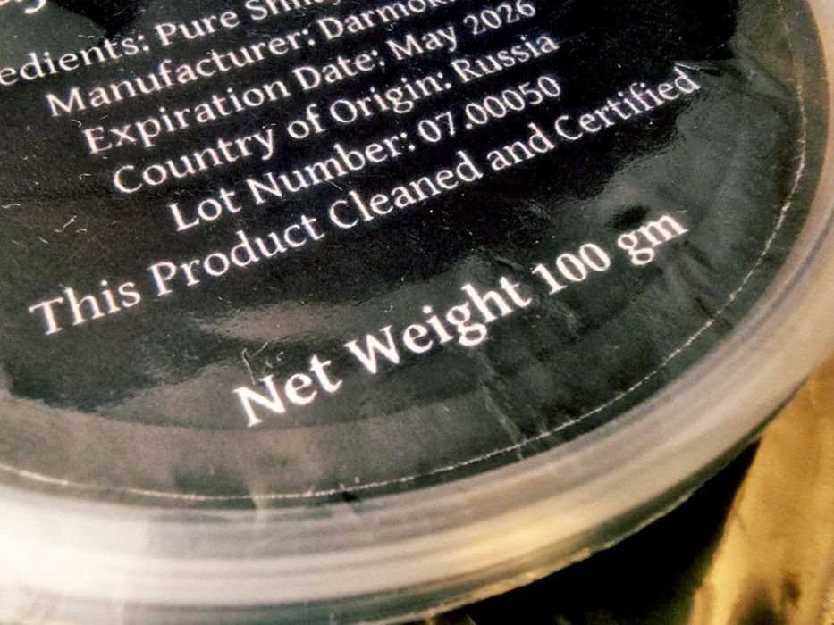 Shilajit Rasina Pura – Pasta Shilajit - Mumio – Acid Fulvic