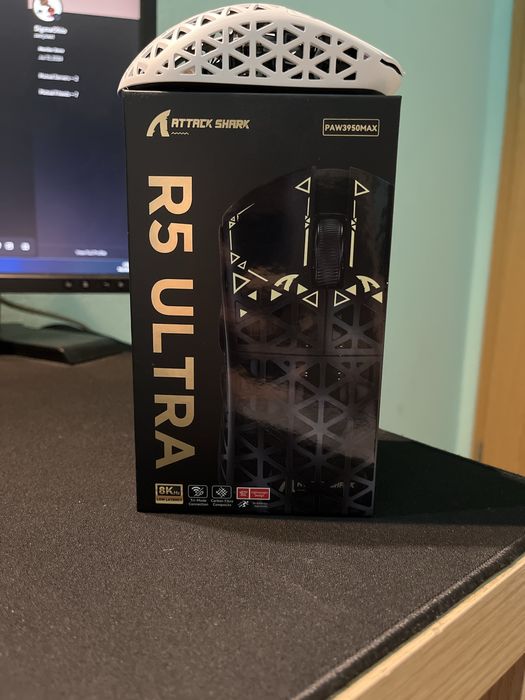 Mouse Gaming Wirelles Attack Shark R5 Ultra 8000 Polling Rate