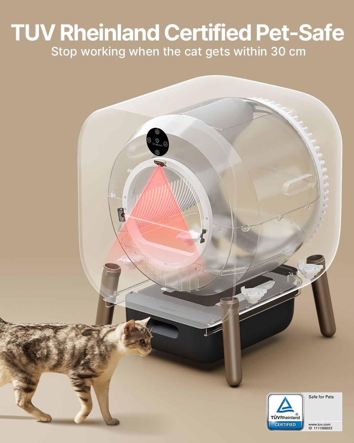 Автоматический лоток для кошек PAWBBY Self Cleaning Litter Box