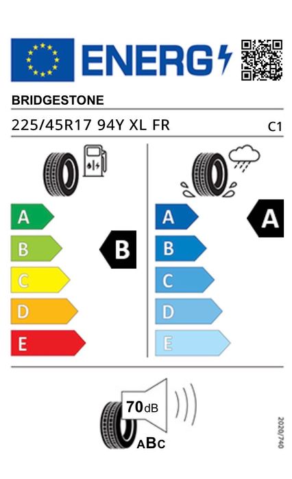 2 бр. Летни гуми BRIDGESTONE 225/45/17 ДОТ5023