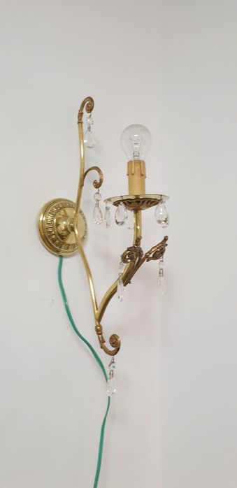 Accesoriu decorațiune lumina vintage colectie bronz alama Franța 1930