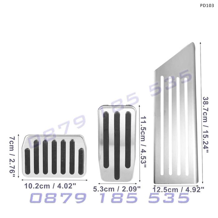 Спортни тунинг педали стомана гума Tesla Model 3 Y газ спирачка почива