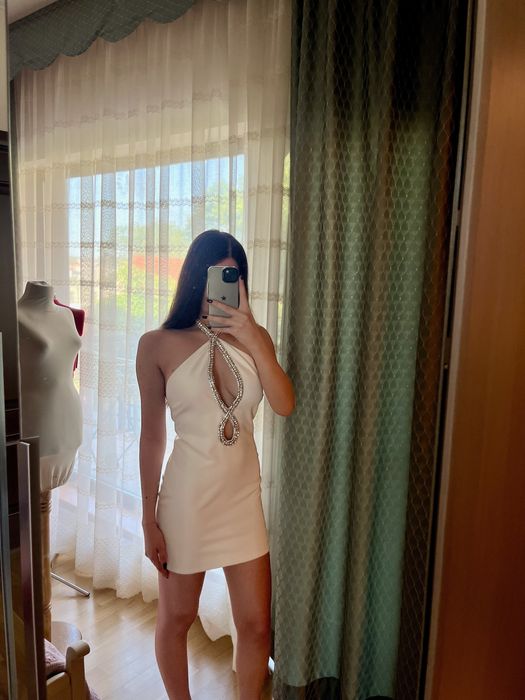 Rochie de ocazie mini alba