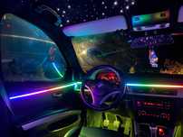 Retapitare plafon auto/ plafon instelat si lumini ambientale