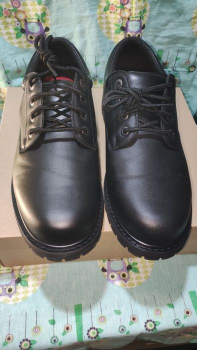 Здрави и удобни мъжки половинки от естествена кожа Skechers №46