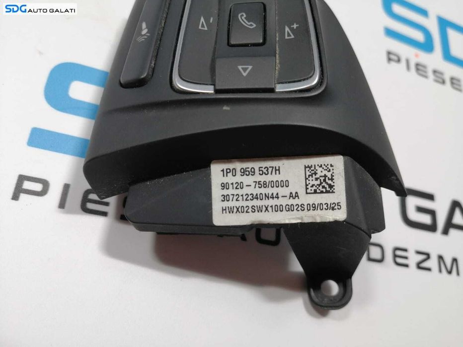 Buton Comanda Comenzi Stanga de pe Volan Seat Leon 1P 2006 - 2013 Cod 1P0959537H