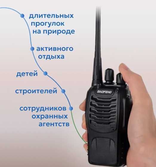 Рации радиостанция для охоты и работы 2 штуки