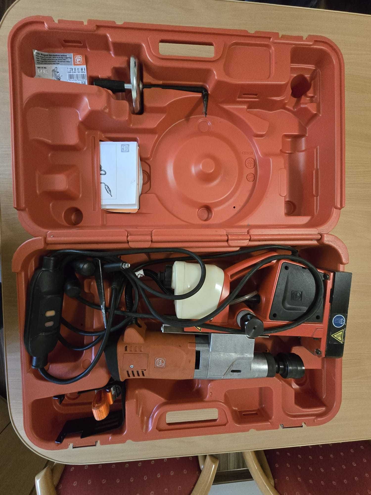 Masina de gaurit  cu talpa magnetica FEIN - stare foarte buna