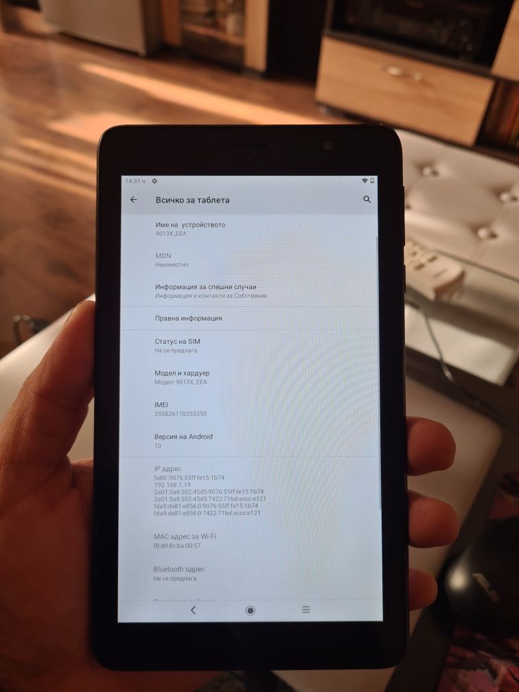 Таблет Alcatel Sim