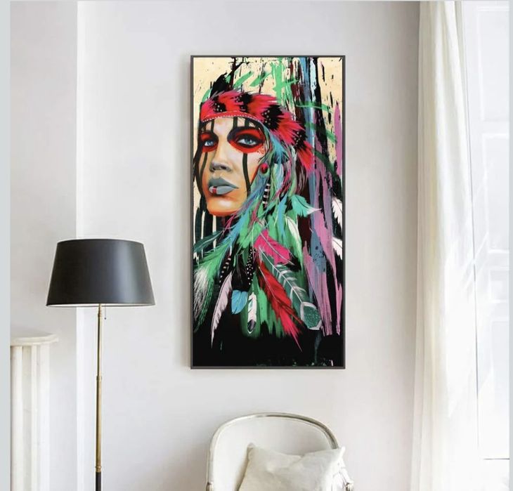 Tablou canvas mare 1.5 metri multicolor