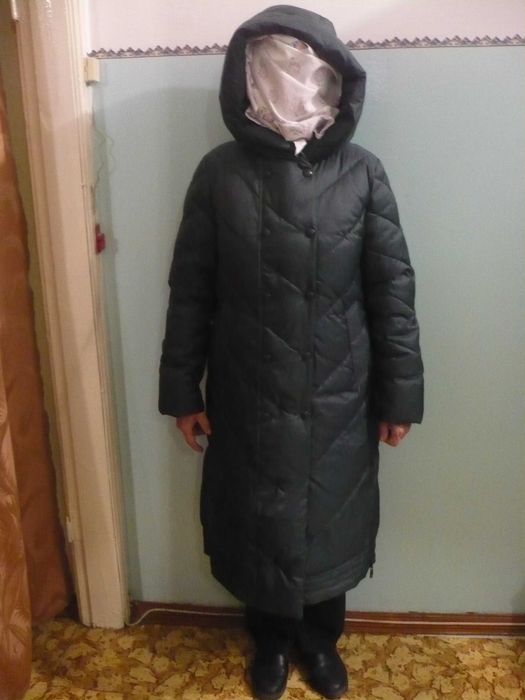 DUBI, пуховик женский, пальто с капюшоном, размер 46