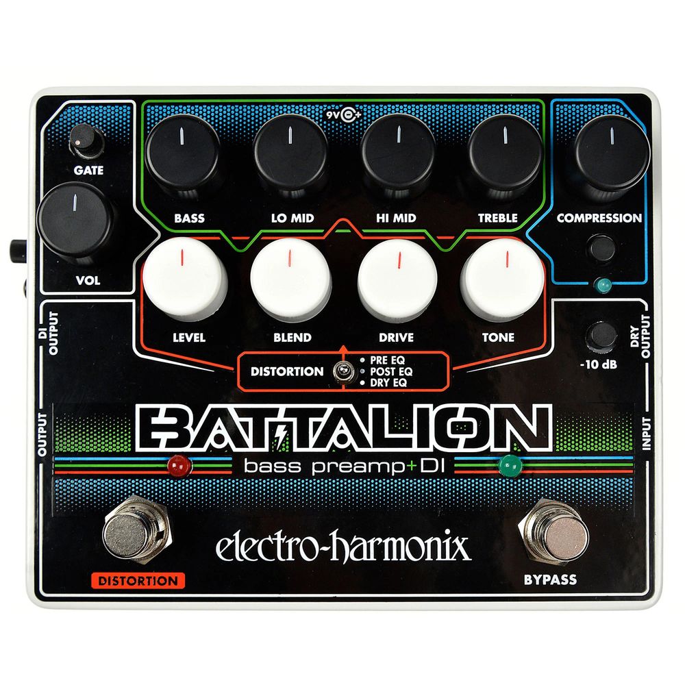 Басовый преамп/DI с компрессором Electro-Harmonix Battalion