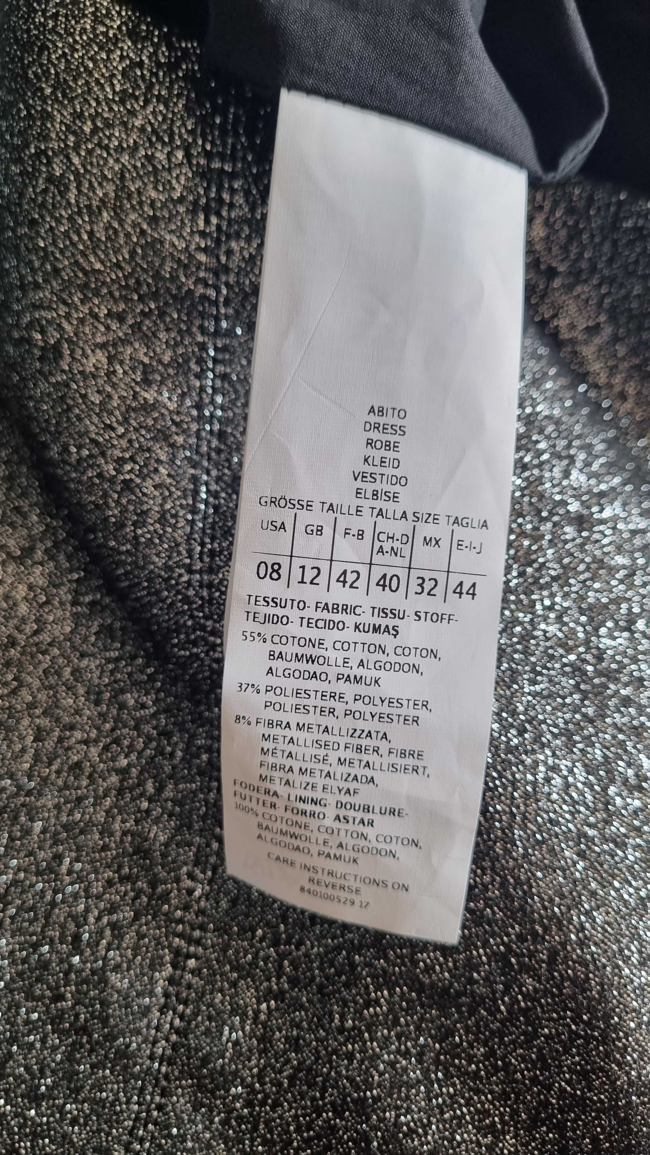 Rochie MaxMara culoare negru cu lurex,masura 42IT