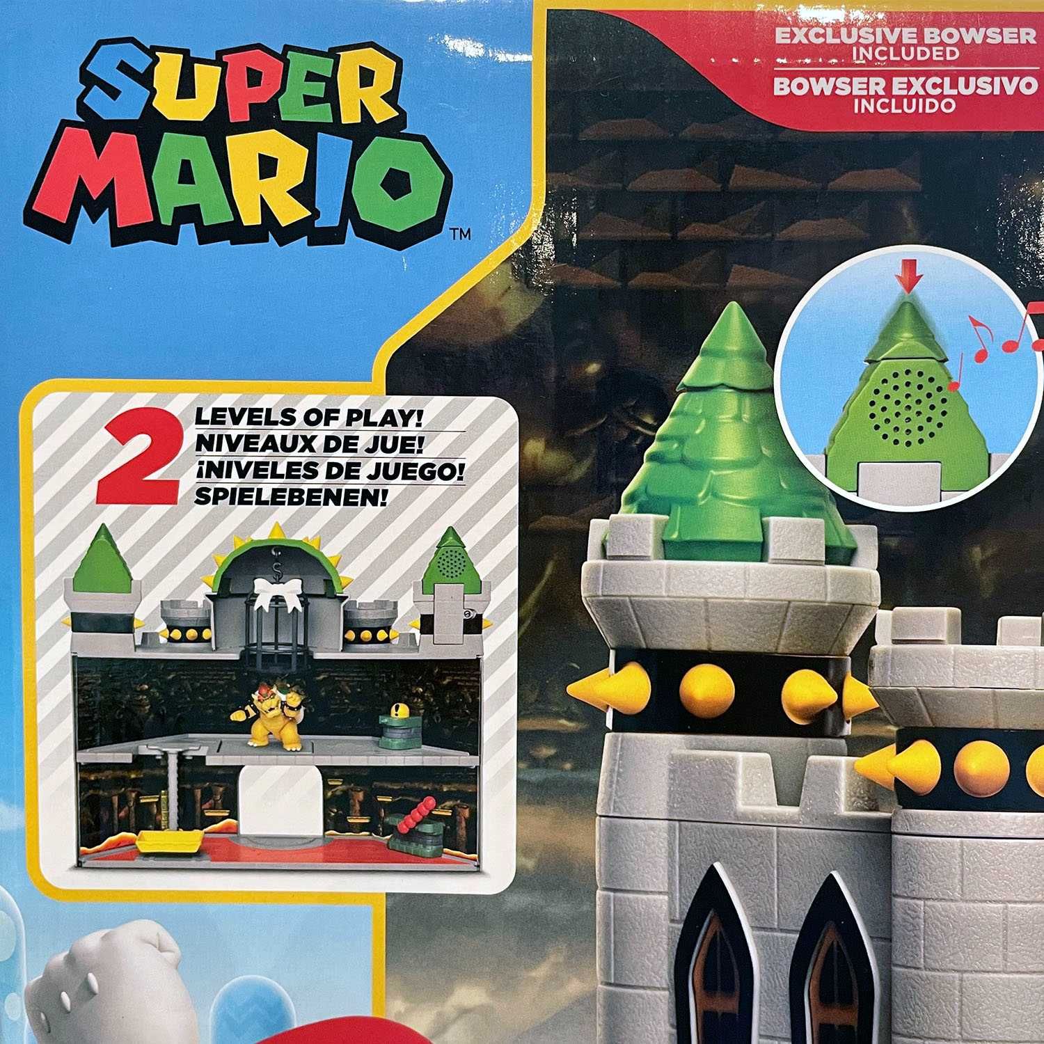 Set Joaca Nindento Super Mario Deluxe Bowser's Castle - Castel Bowser