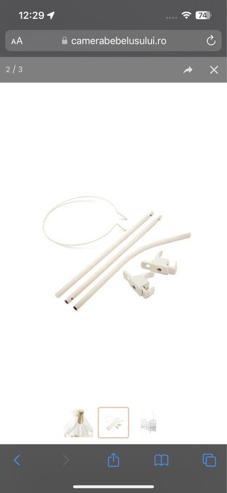 Vand baldachin Anne Bebe+suport+carusel