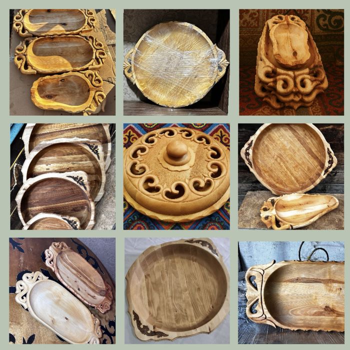 Табак и астау из дерева