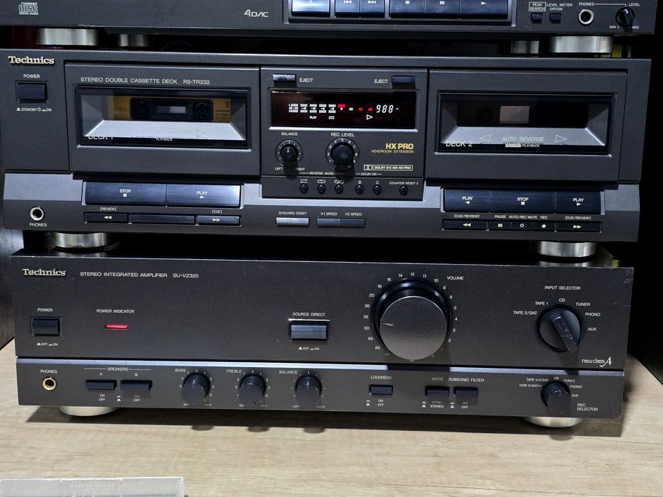 Linie audio TECHNICS ,amplificator ,dublu deck, cd-player, tuner ,hifi