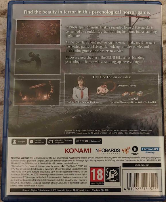 Silent Hill f Day One Edition PS5