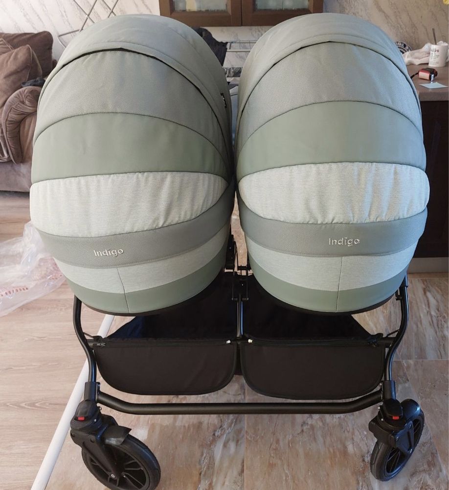 Бебешка количка за близнаци Indigo Duo
