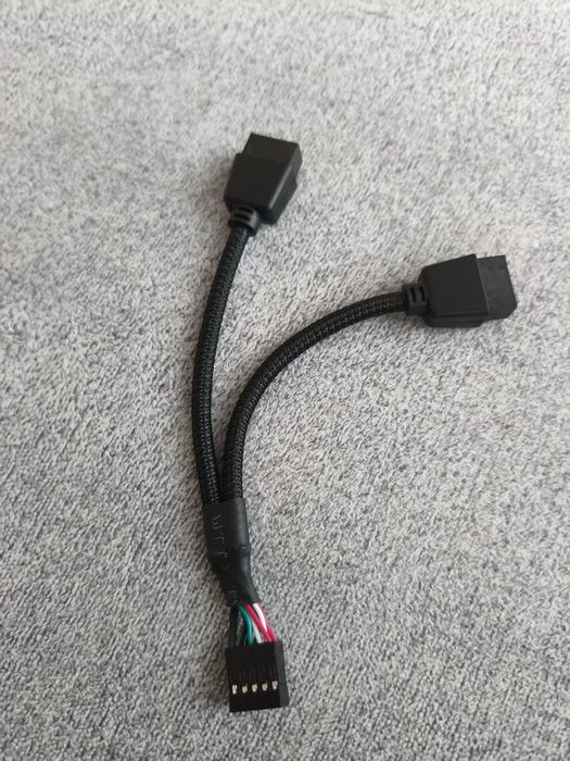 iHaospace USB 2.0 9-pin Splitter – Extensie placă de bază, 1 la 2,