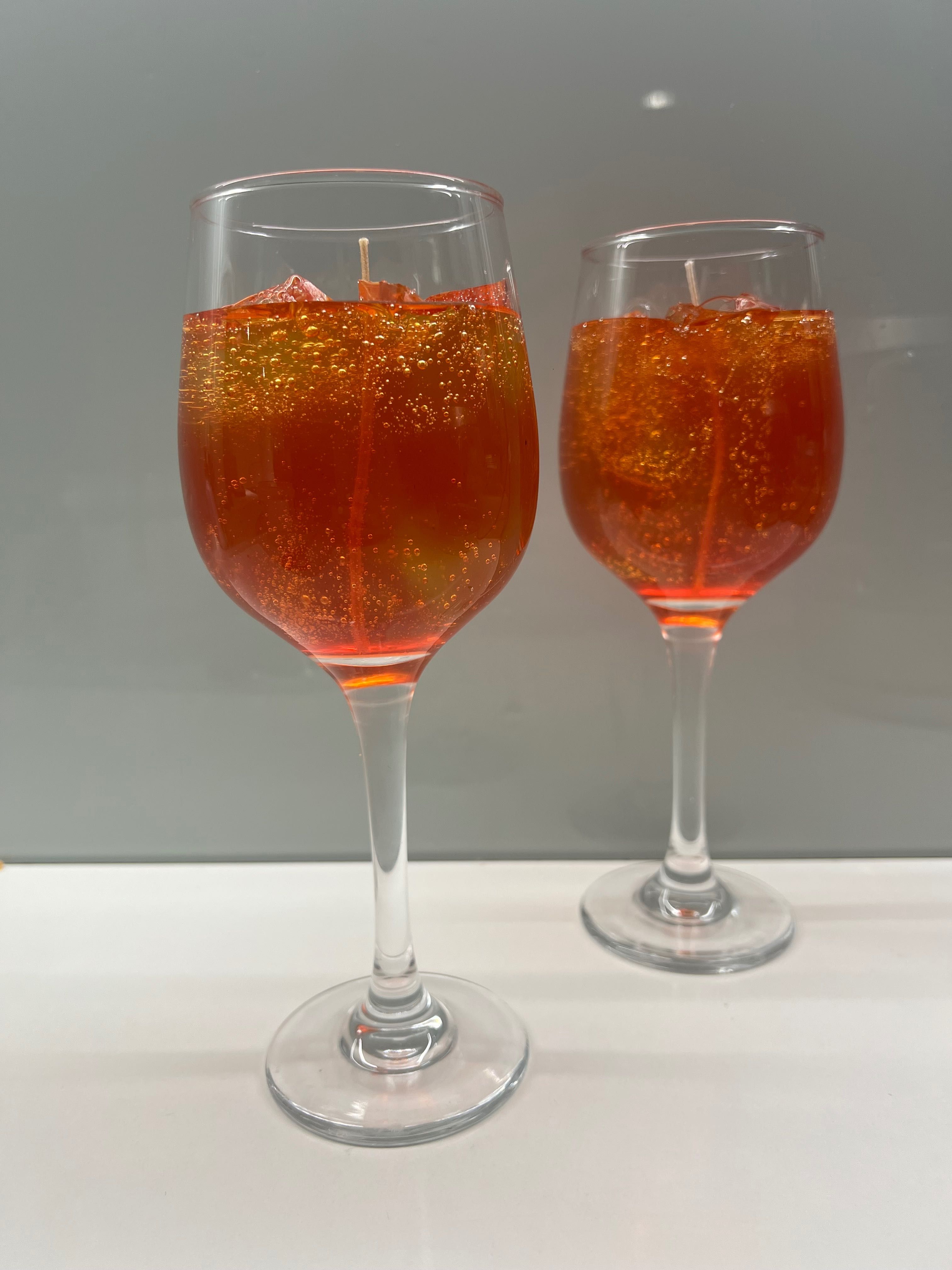 Ръчно изработени свещи Aperol Spritz