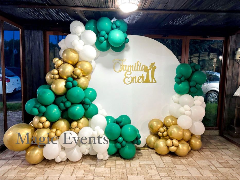 Decoratiuni pentru evenimente / platforma 360 /tort shoturi / fum greu