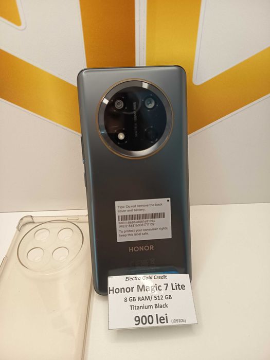 Honor Magic 7 Lite 5G 8GB RAM/512GB/Titanium Black/Impecabil! ID9105