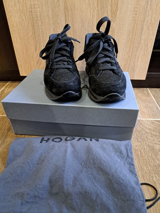 Обувки Hogan черни