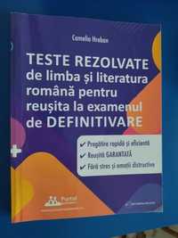 Teste rezolvate Definitivat Limba și Literatura Română