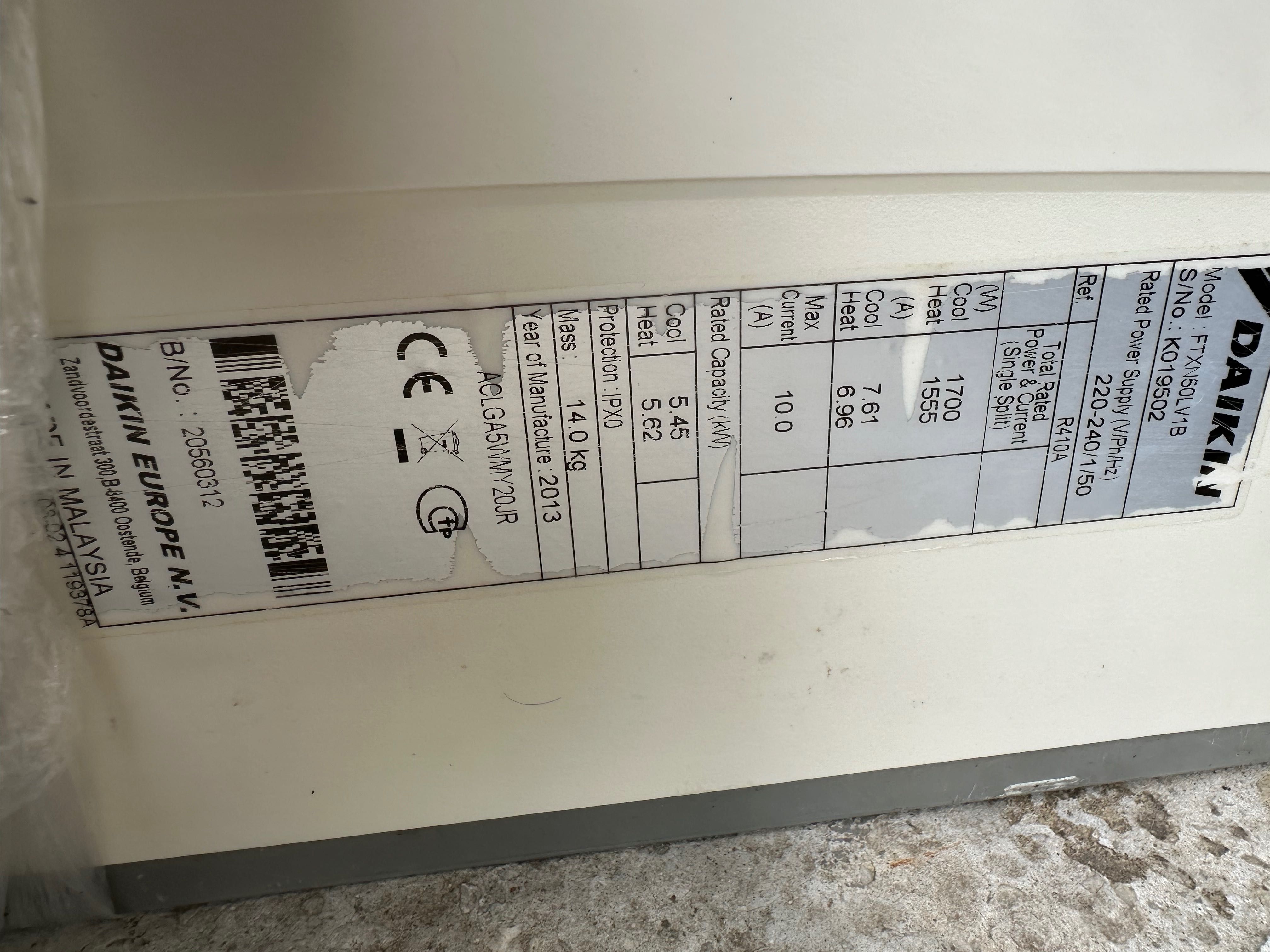 Продавам климатик Daikin RXN50LV1B