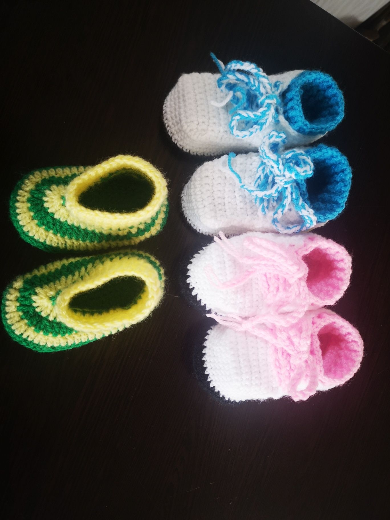 Плетени детски пантофи терлици