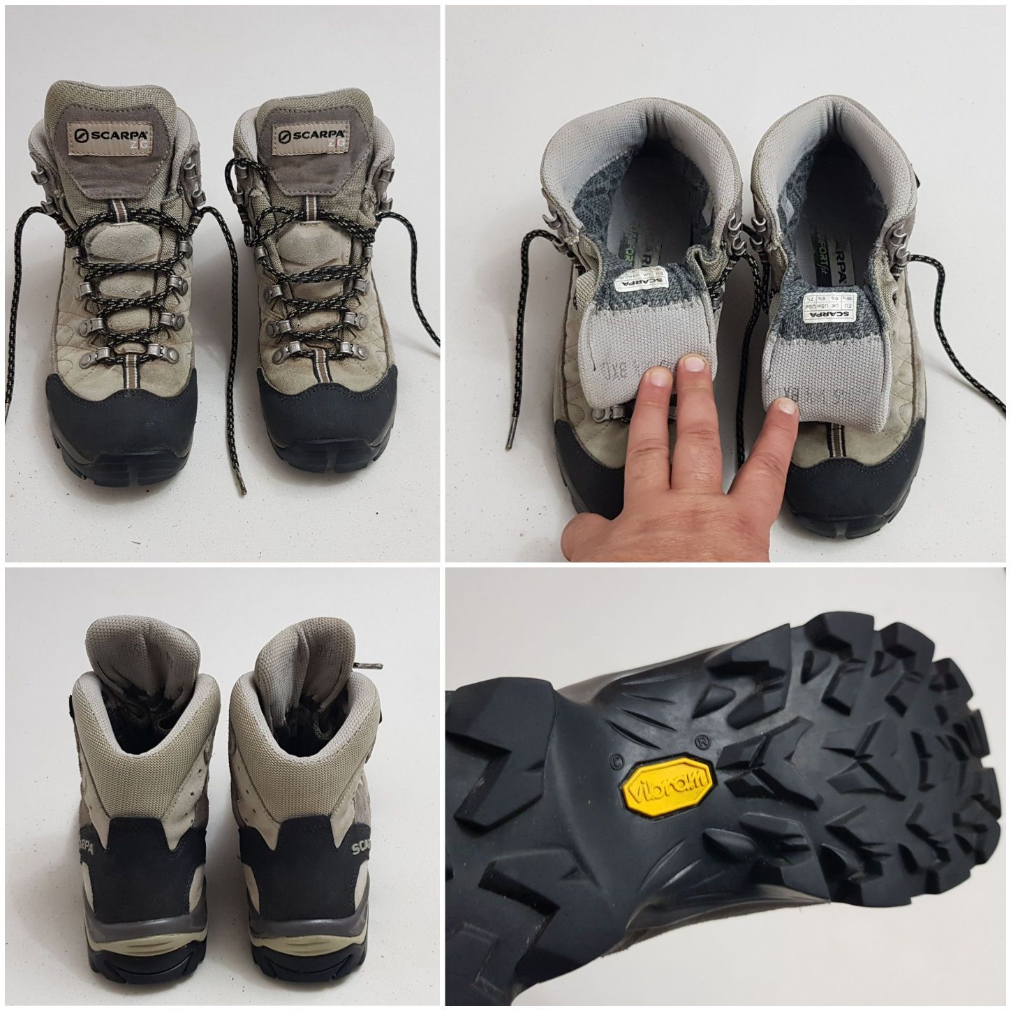 Bocanci, Scarpa Kailash GTX piele, ghete Gore Tex VIBRAM nr. 38 1/2 EU