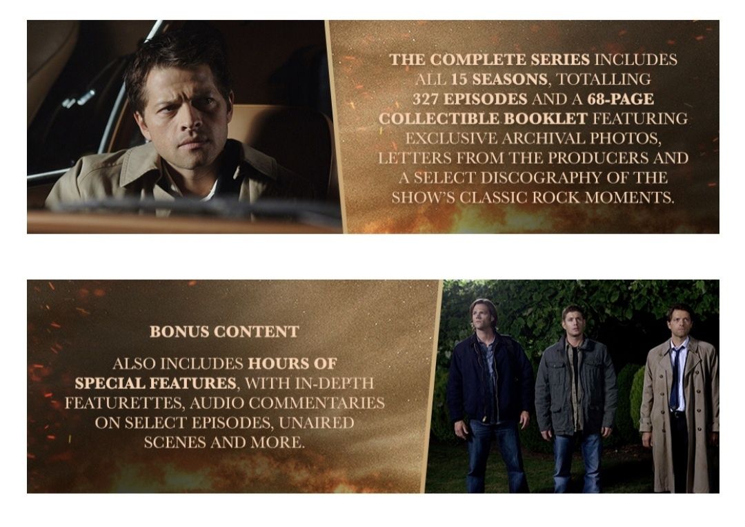 Film Serial Supernatural : DVD The Complete Collection 1-15 Original