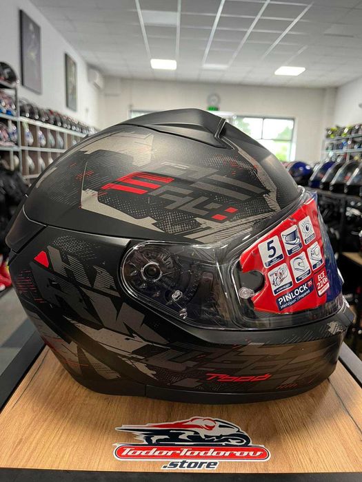 Мото каска за мотор SHARK RIDIL 2 BERSEK,XXL  63-64 см.,вградани очила