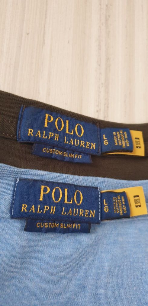 POLO Ralph Lauren Cotton Custom Slim Fit  L ОРИГИНАЛ 4бр. Мъжки Тениск