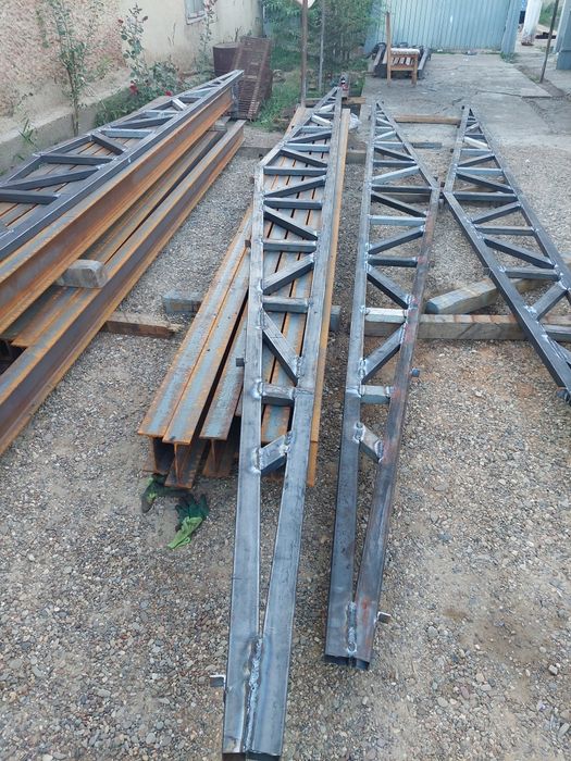 Vând hala metalica 6x15 din teava ferme cu zabrele