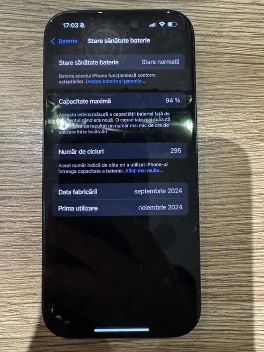 Vând Iphone 16 Pro 128 Gb