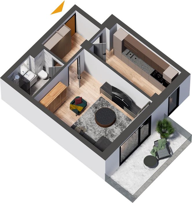 Apartament 1 Camera, B Home Iasi , Direct La Dezvoltator