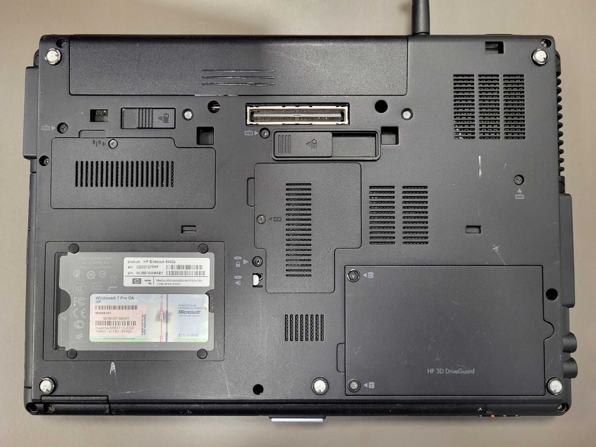 Laptop 14" HP Elitebook 8440p Core I5-520M 2.4Ghz 8Gb DDR3 SSD 240Gb