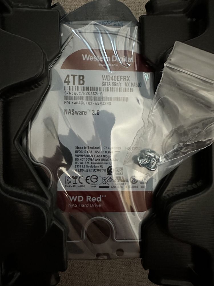 WD RED 3”5 Nas Hard Drive 4tb