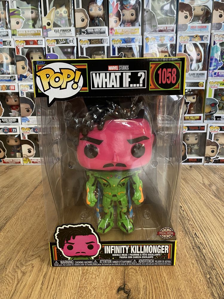 Infinity Killmonger blacklight Funko Pop