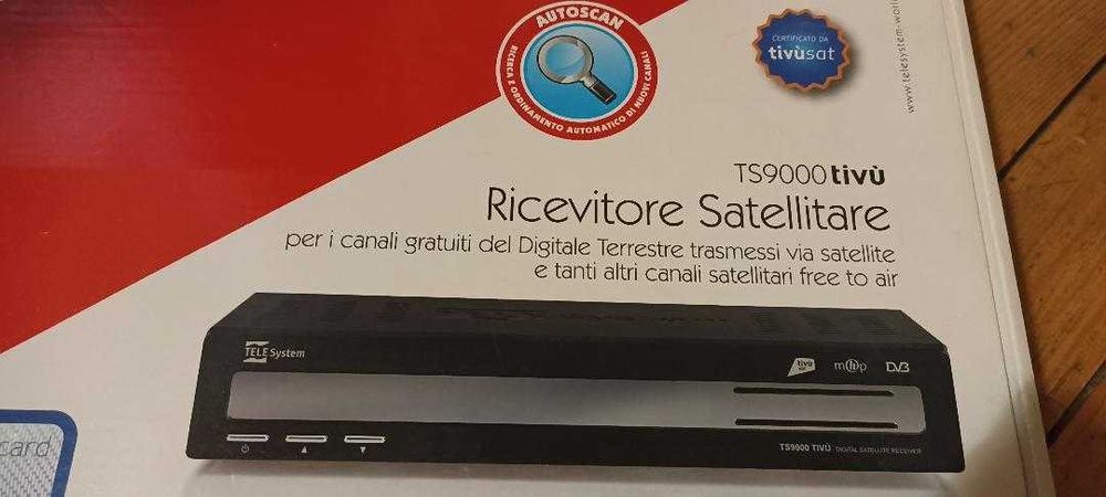 Италиански декодер Tivù Sat TS9000 за чужди канали на оригинален език